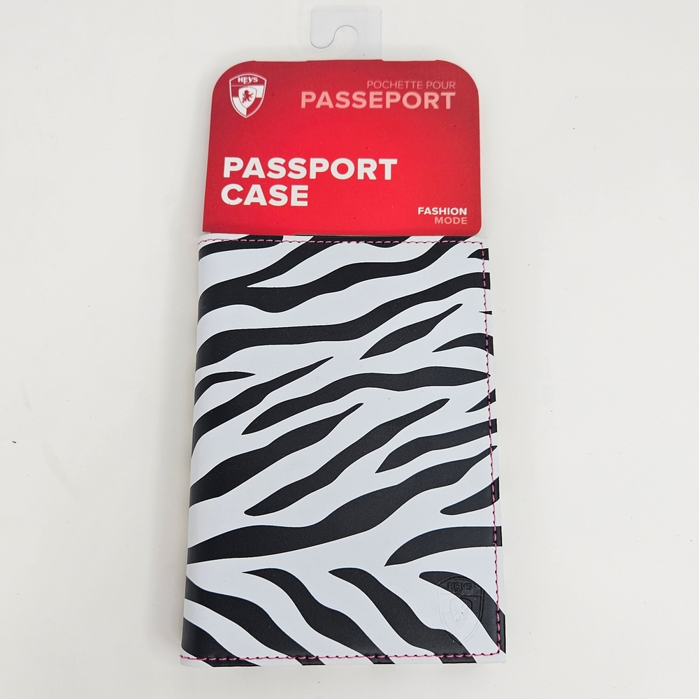NWT Heys Zebra Animal Print Passport Cover Travel Wallet - Picture 16 of 16